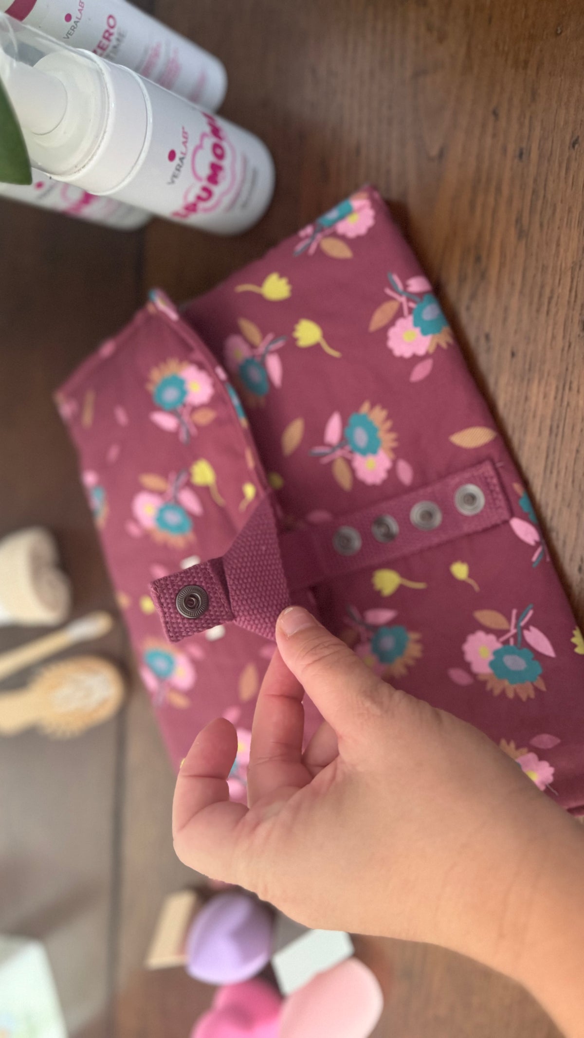 Beauty Burrito MAXI- Floral Burgundy (HANBOK)