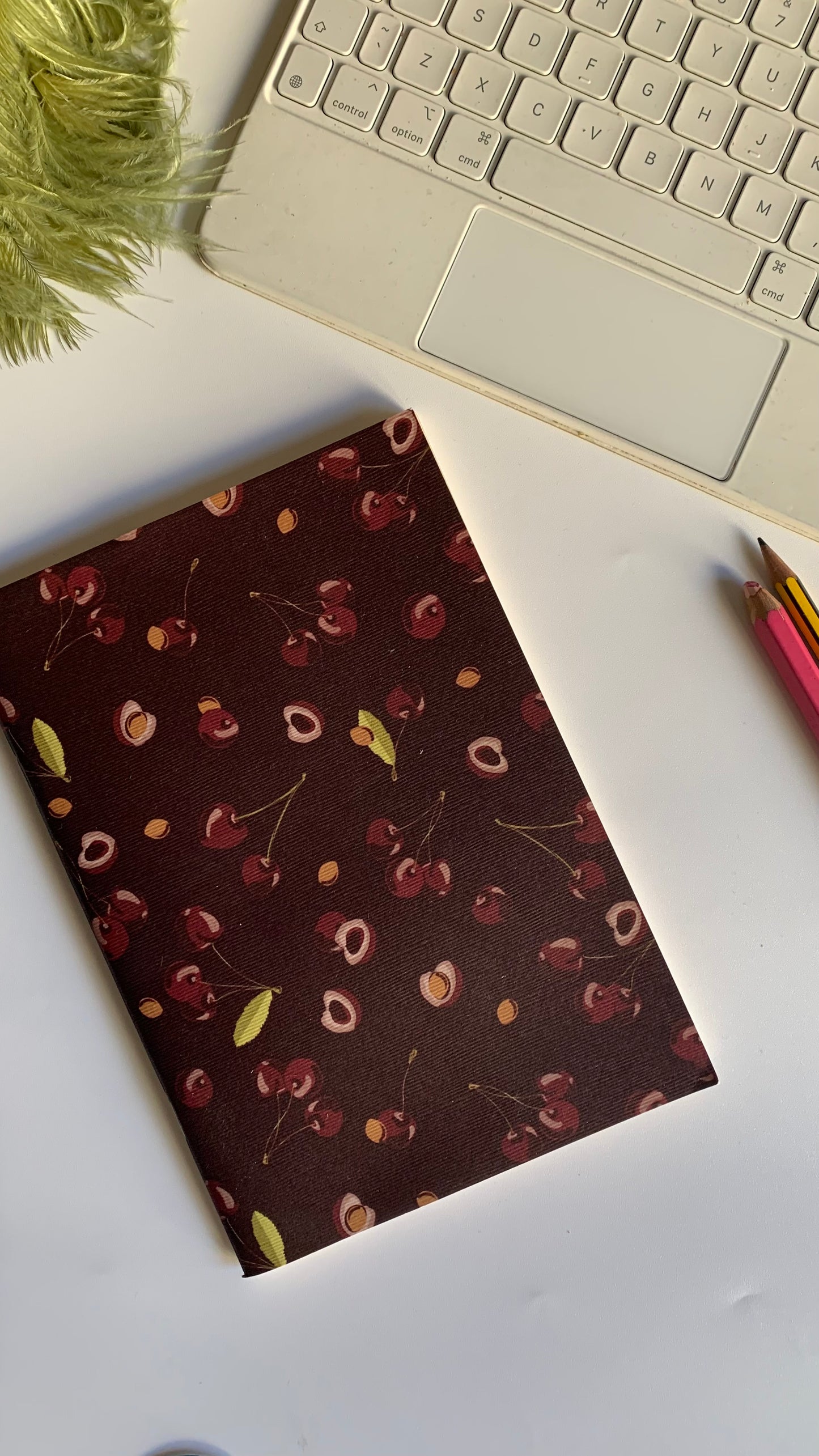 Porta Passaporto + Travel Journal - Ciliegie