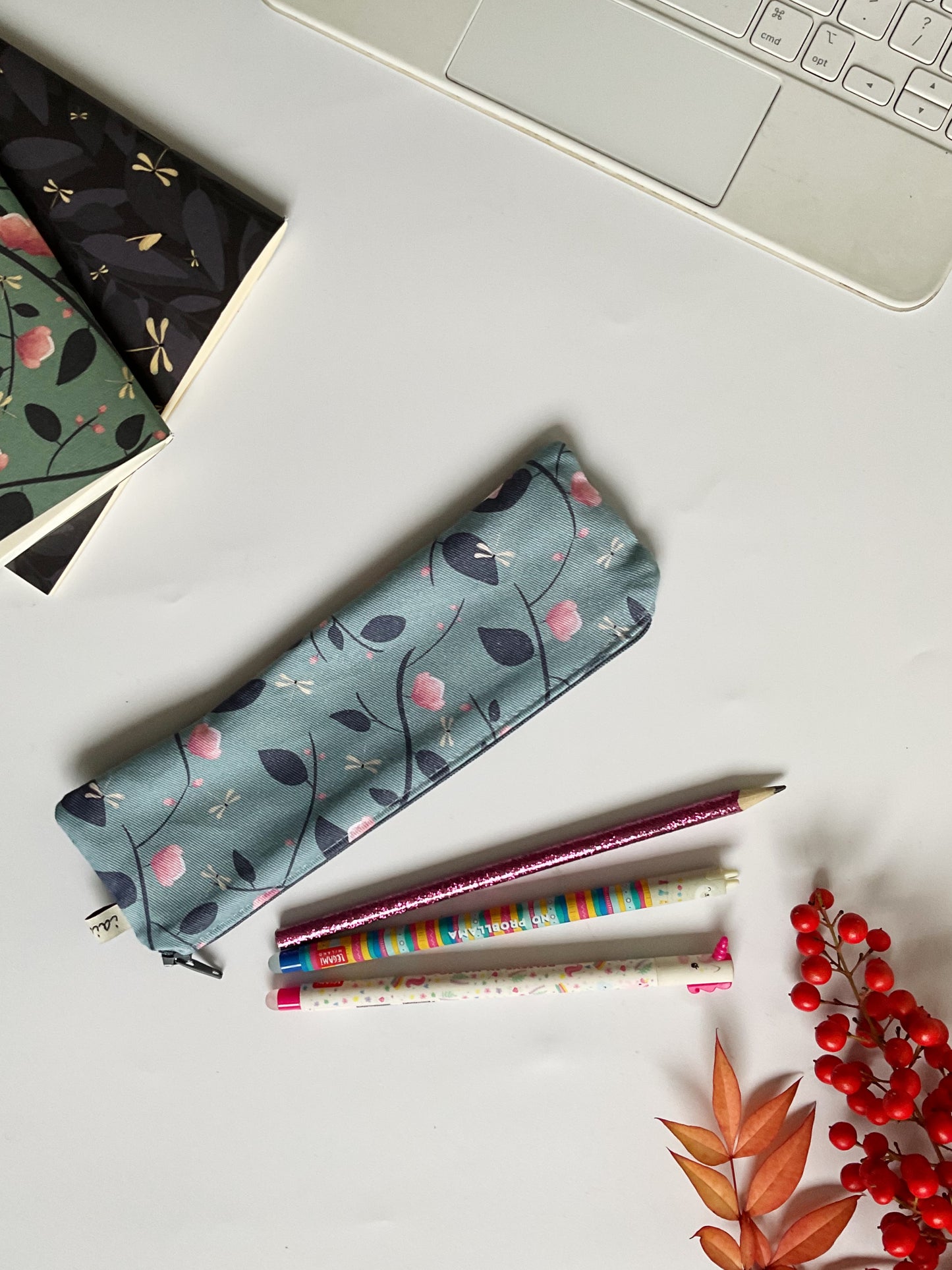 Astuccio mini- Magnolie e Libellule