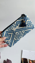 Load image into Gallery viewer, Pochette Mini - Geometrica blue double face
