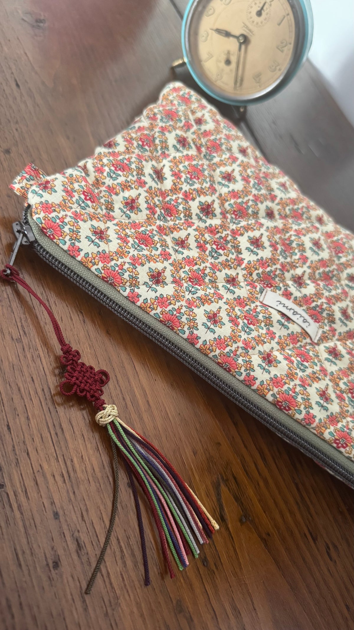 Pochette trapuntata Maxi - Nabi con Maedeup nodino coreano (Hanbok)