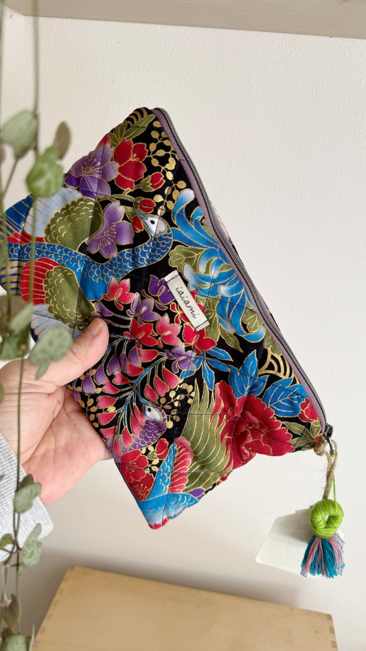 Pochette trapuntata - Pavone 3 (Nippori)