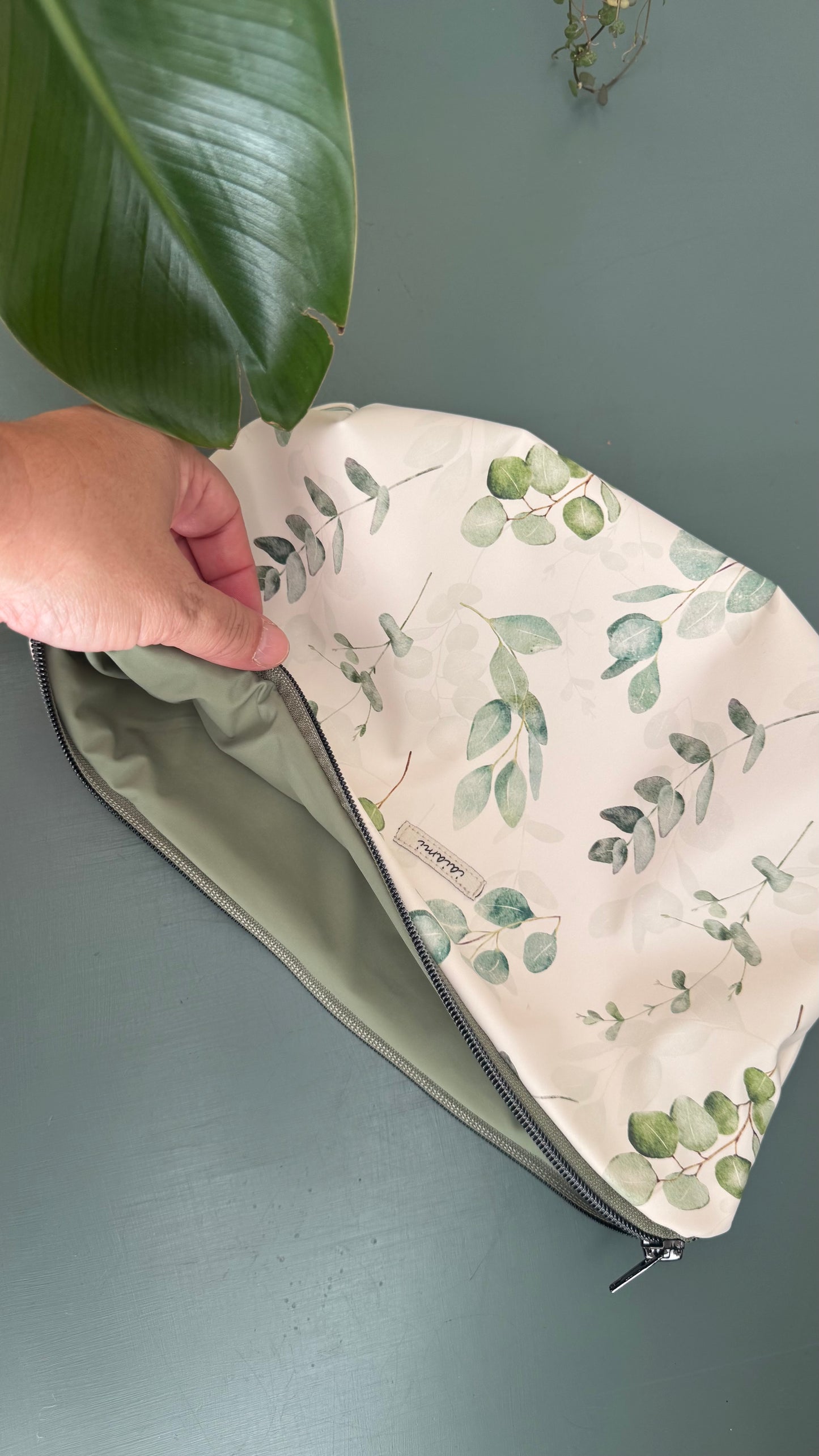 Gocce Pochette Maxi (idrorepellente) - Foglie
