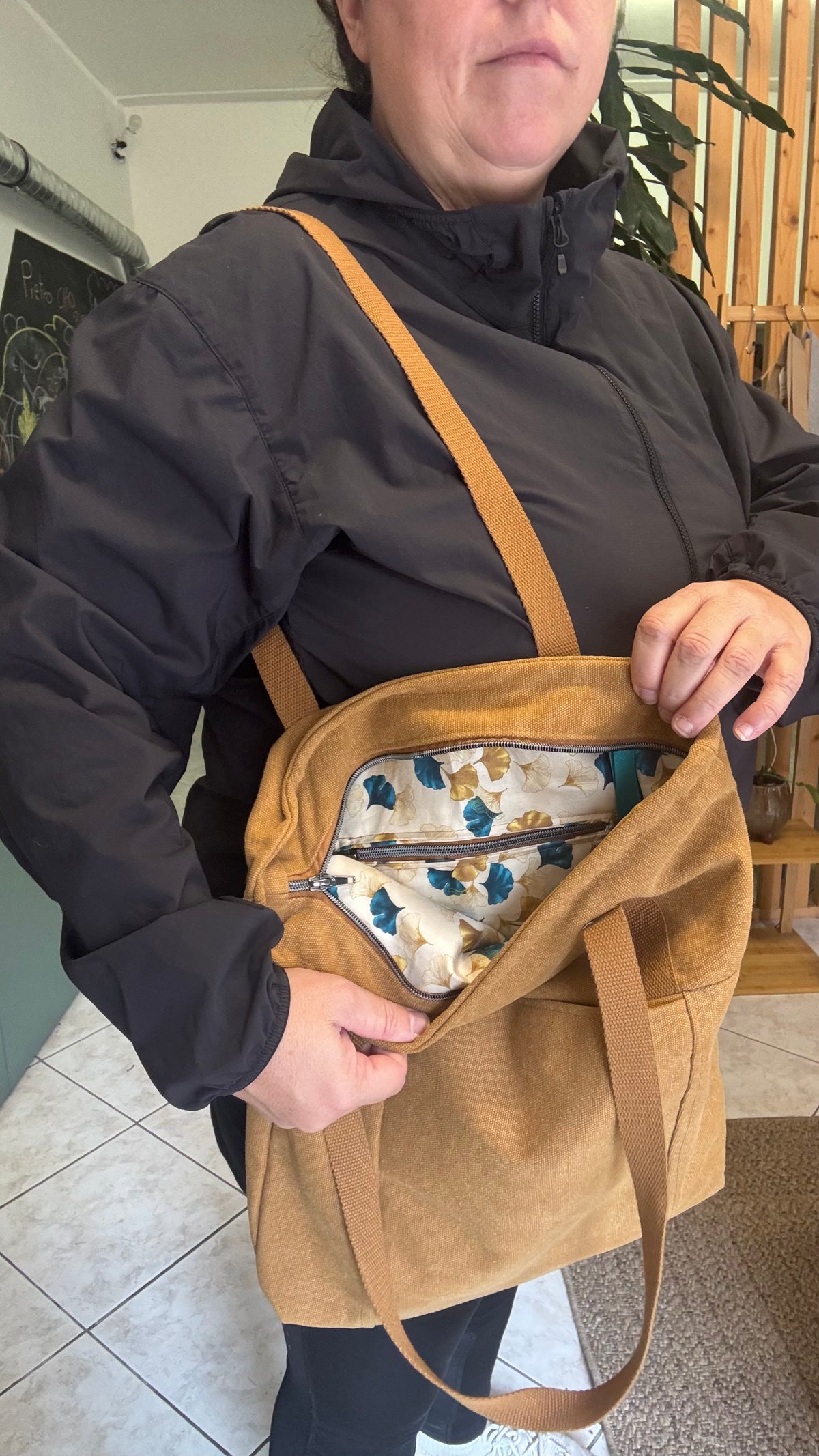 Tote Bag Tamalito - Curry /  Gingko Light
