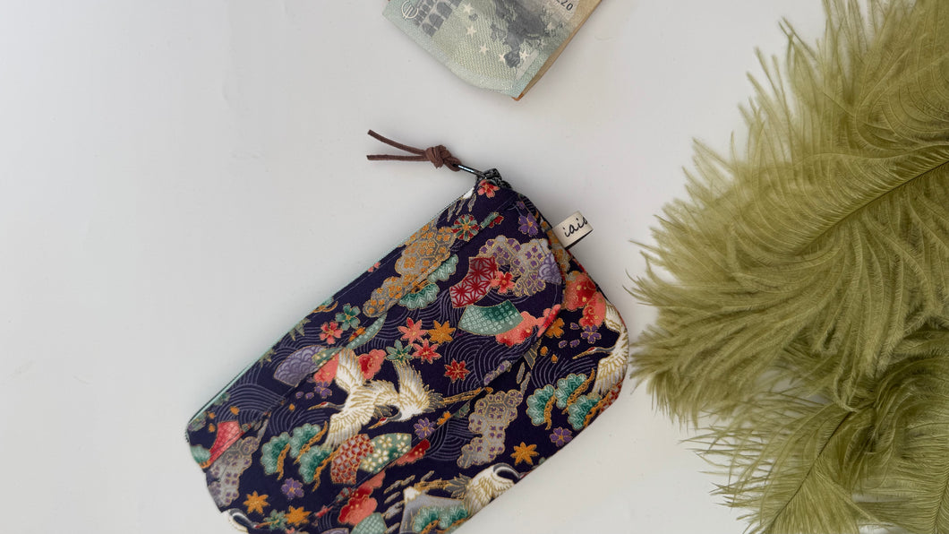 Pocket Pochette (Maxi)  con tasca - blue& gold(Nippori)