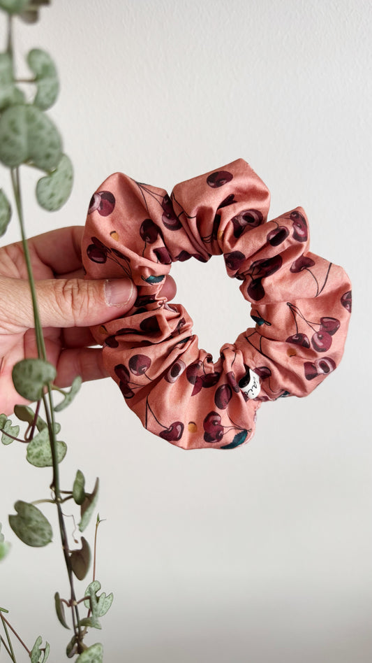Scrunchie - Ciliegie Salmone