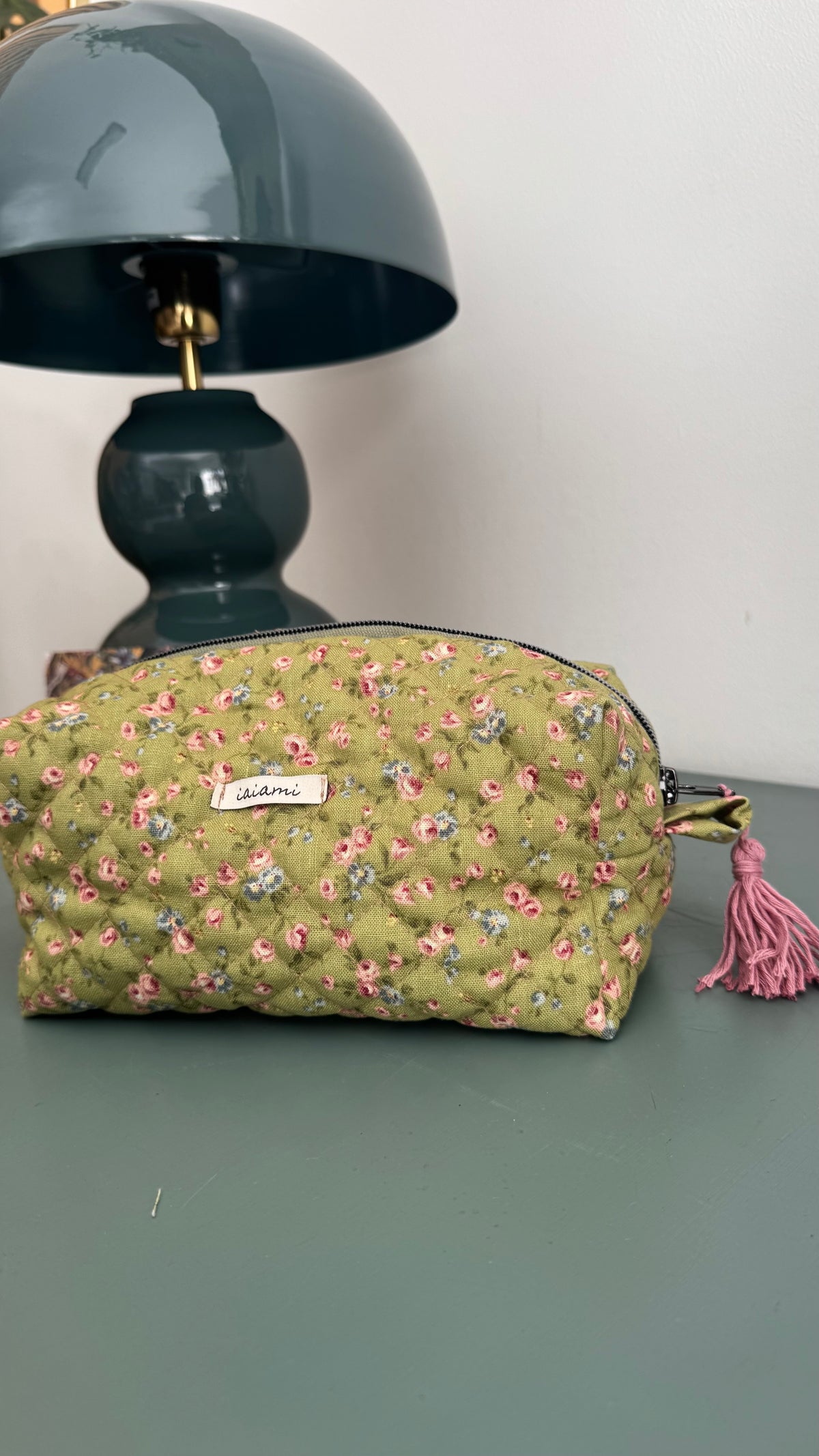 Cubotto trapuntato - Fiorellini Verde (Hanbok)