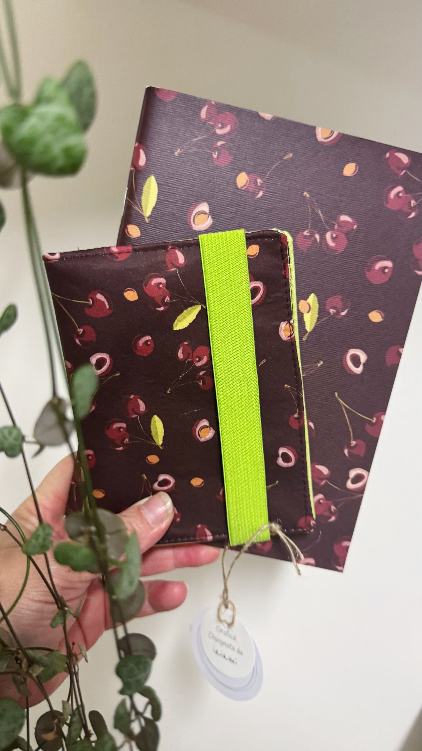 Porta Passaporto + Travel Journal - Ciliegie