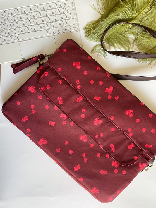 DIFETTO - Custodia per Laptop 13’’ / 14’’/ 15’’ (con tracolla e tasca esterna) - Lamponi