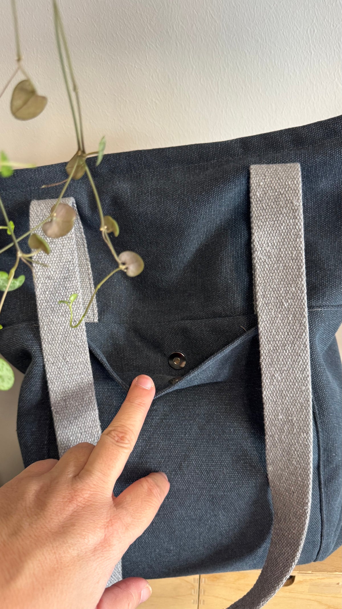 Tote Bag Tamalito - Navy /  Roselline (Hanbok)