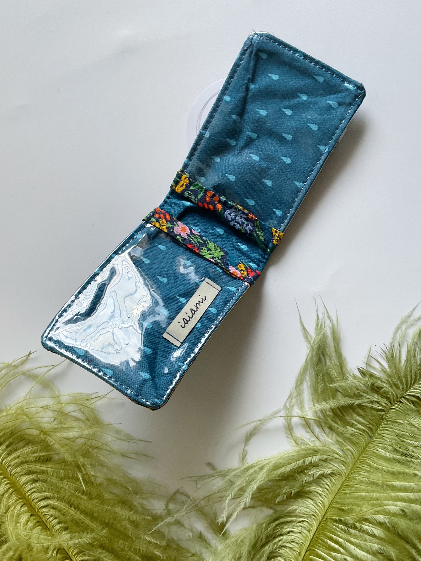 Pocket card  - Garden Flowers Blue