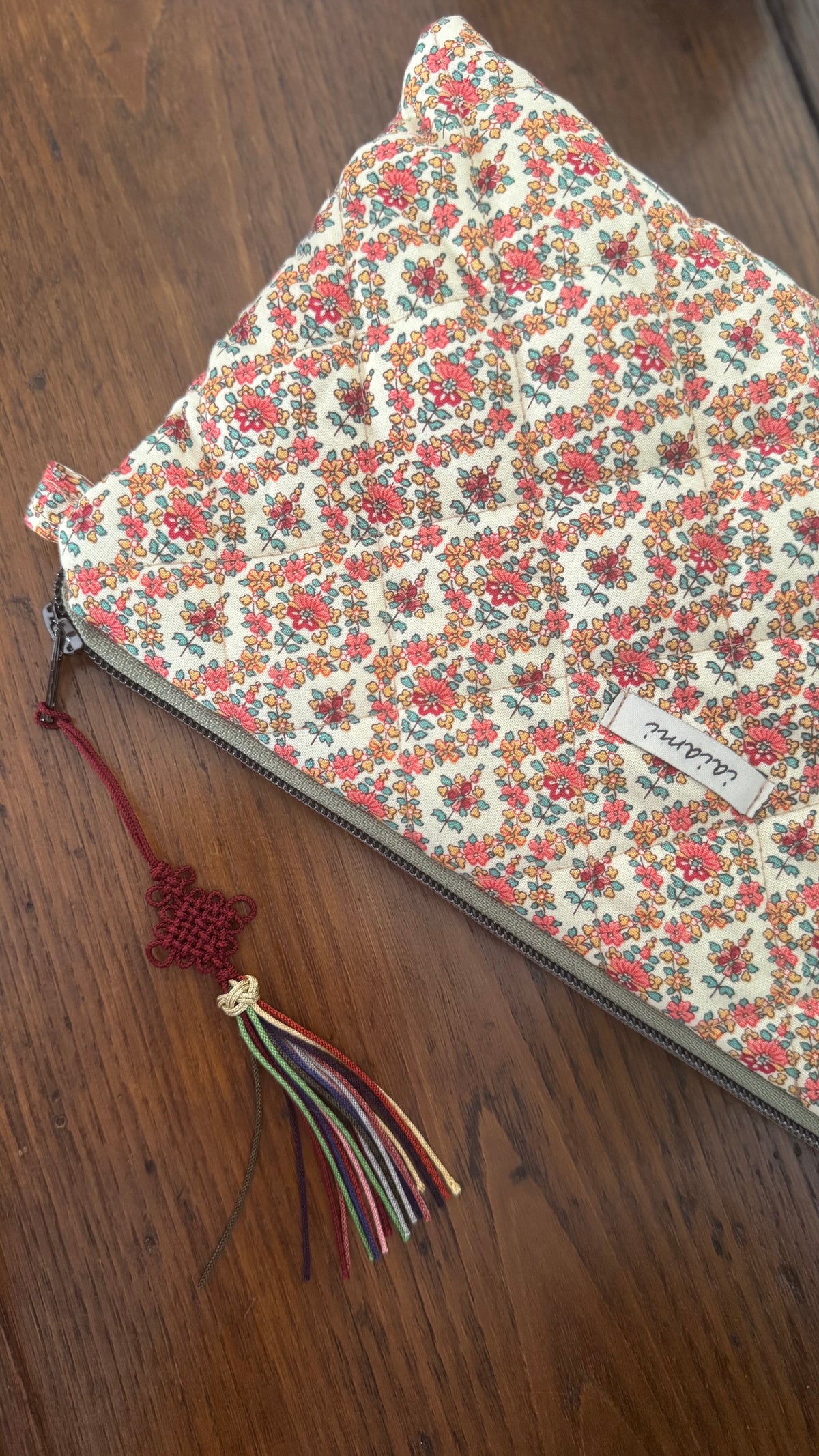 Pochette trapuntata Maxi - Nabi con Maedeup nodino coreano (Hanbok)