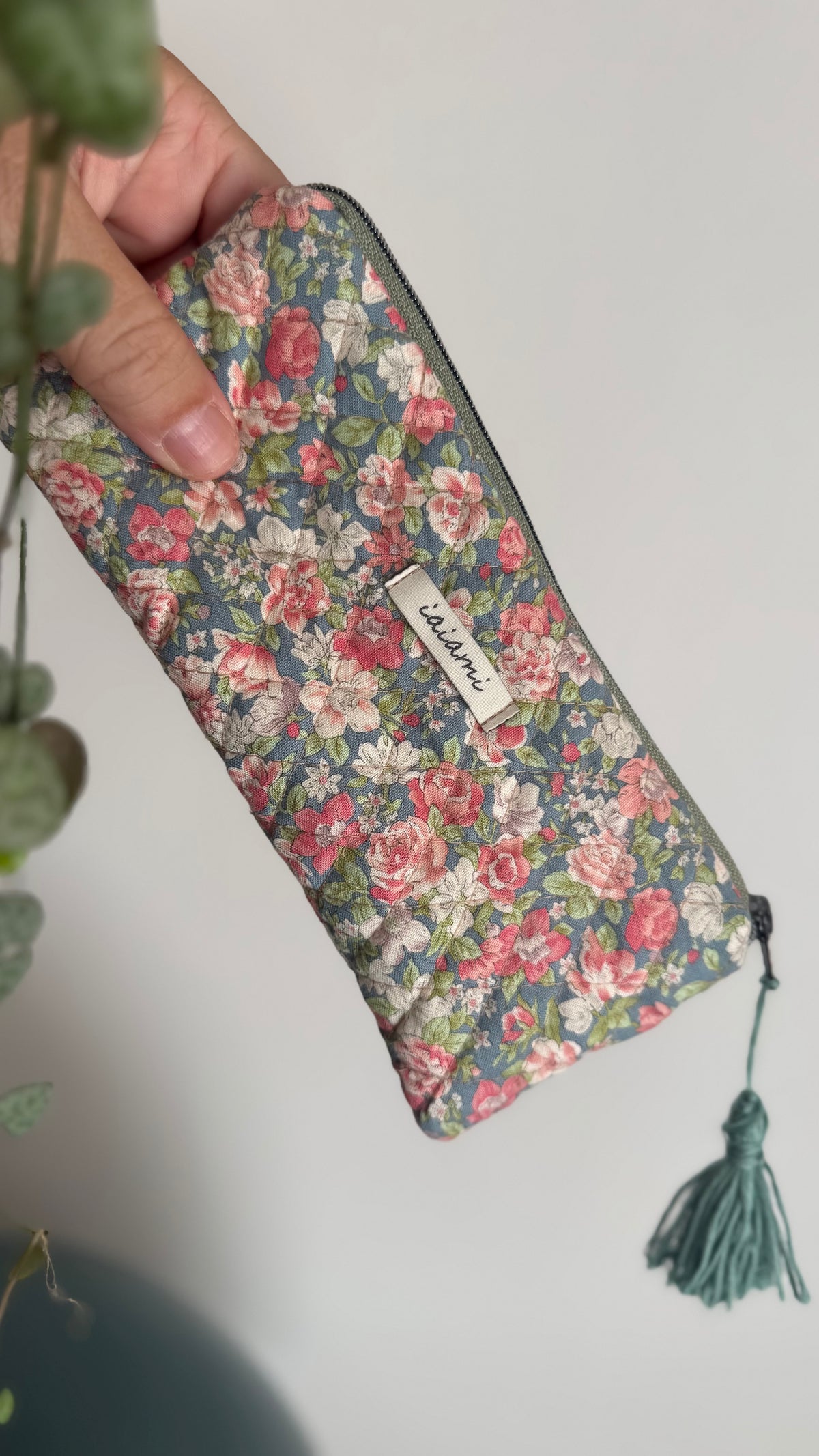 Astuccio trapuntato (Porta occhiali) - Fiorellini Multicolor (Hanbok)