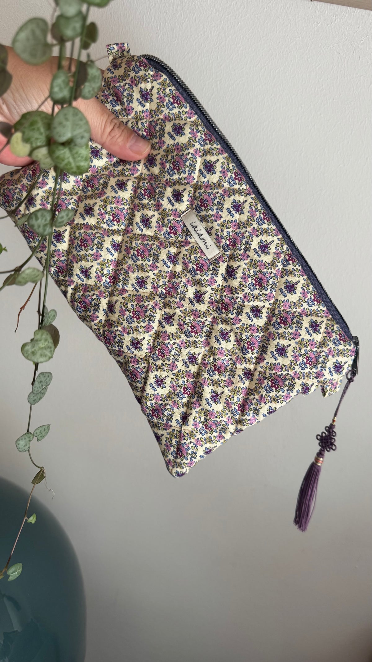 Pochette trapuntata Maxi - Bom con Maedeup nodino coreano(Hanbok)