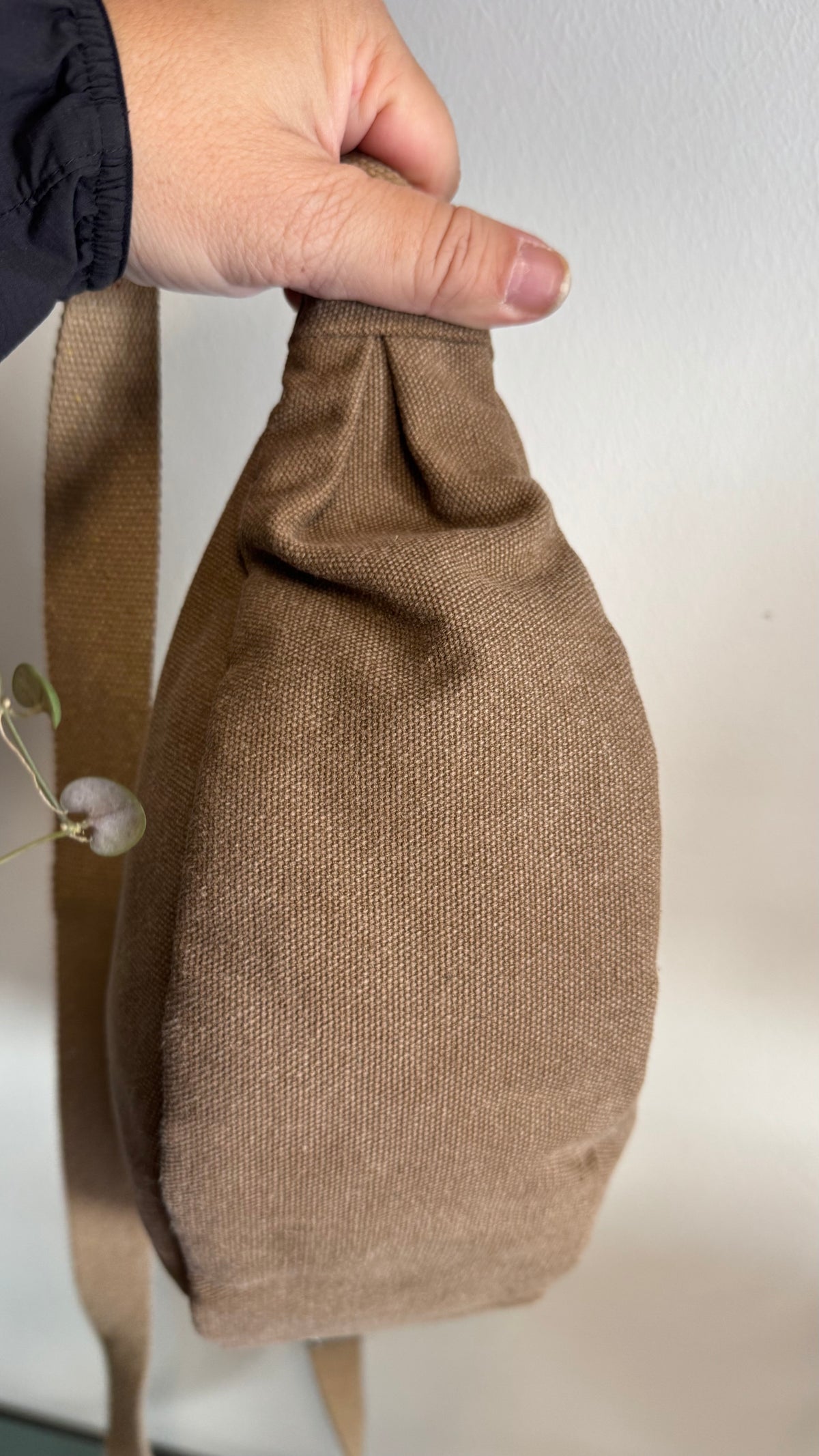Moon Bag - Tortora / Foglie (Hanbok)