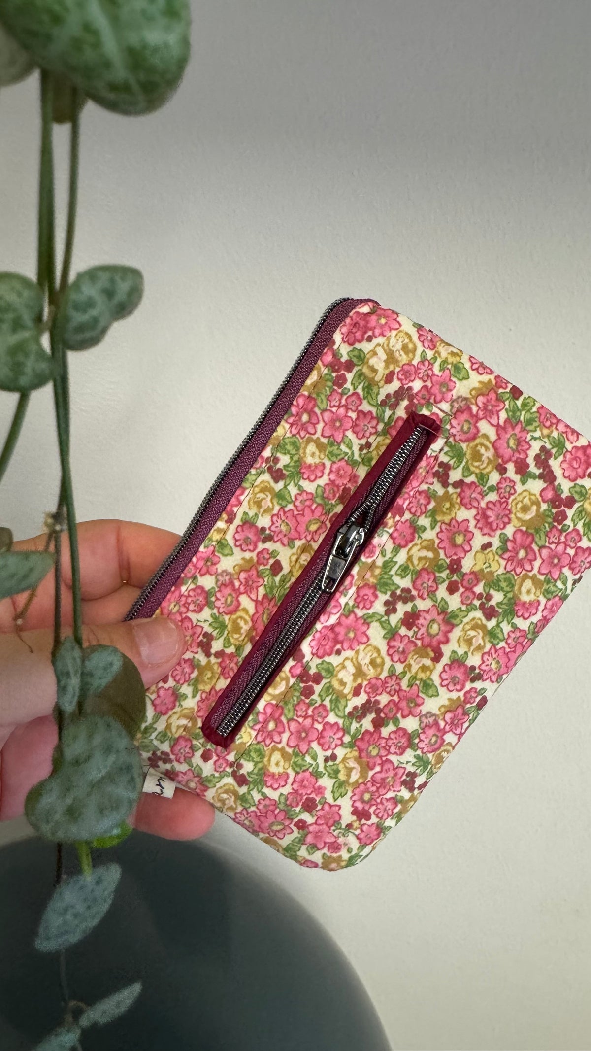 Pocket Pochette (Mini) - Fiori Rosa e Verdi (Hanbok)