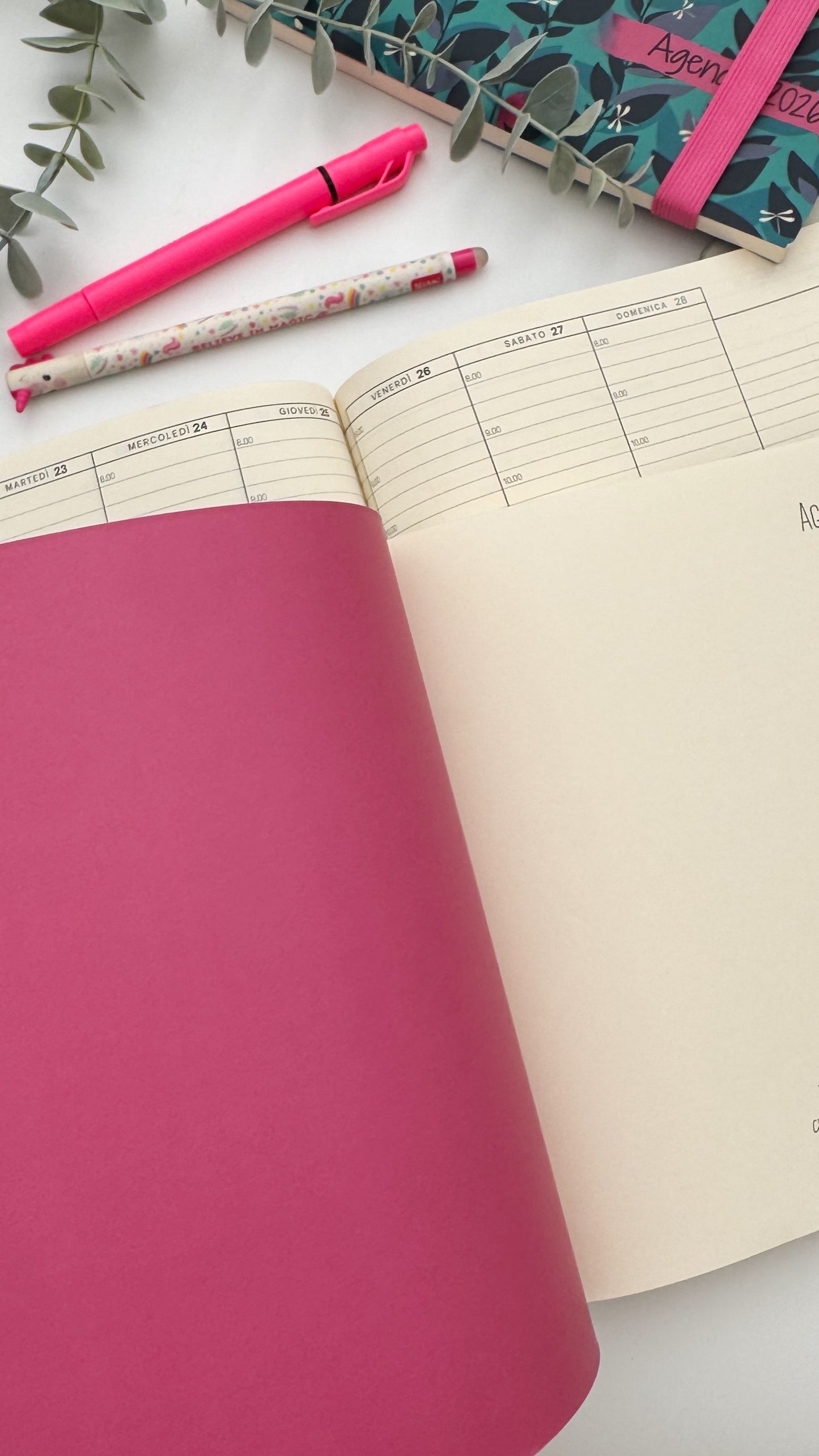 Agenda settimanale - Libellule