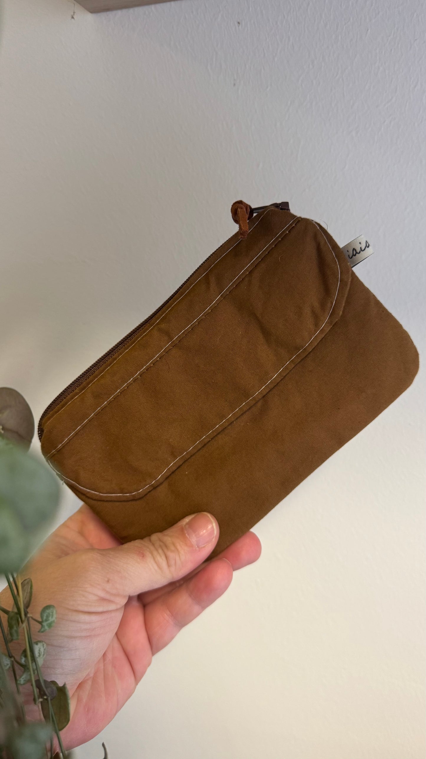 Pocket Pochette con tasca (Mini) - Camel/Draghi