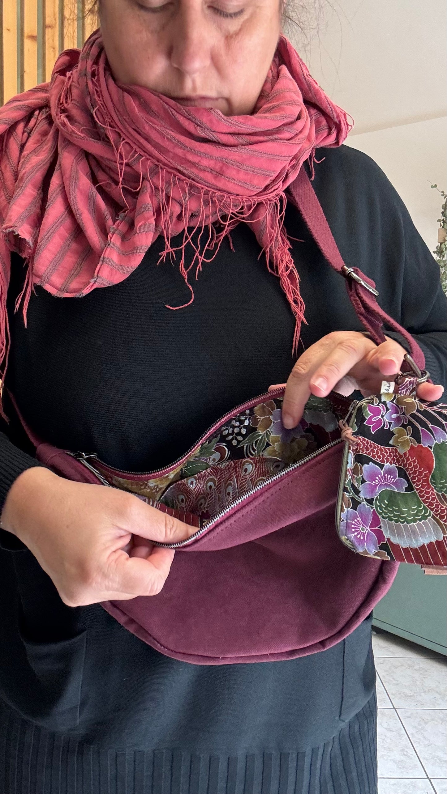 Moon Bag - Bordeaux/Airone (Nippori)