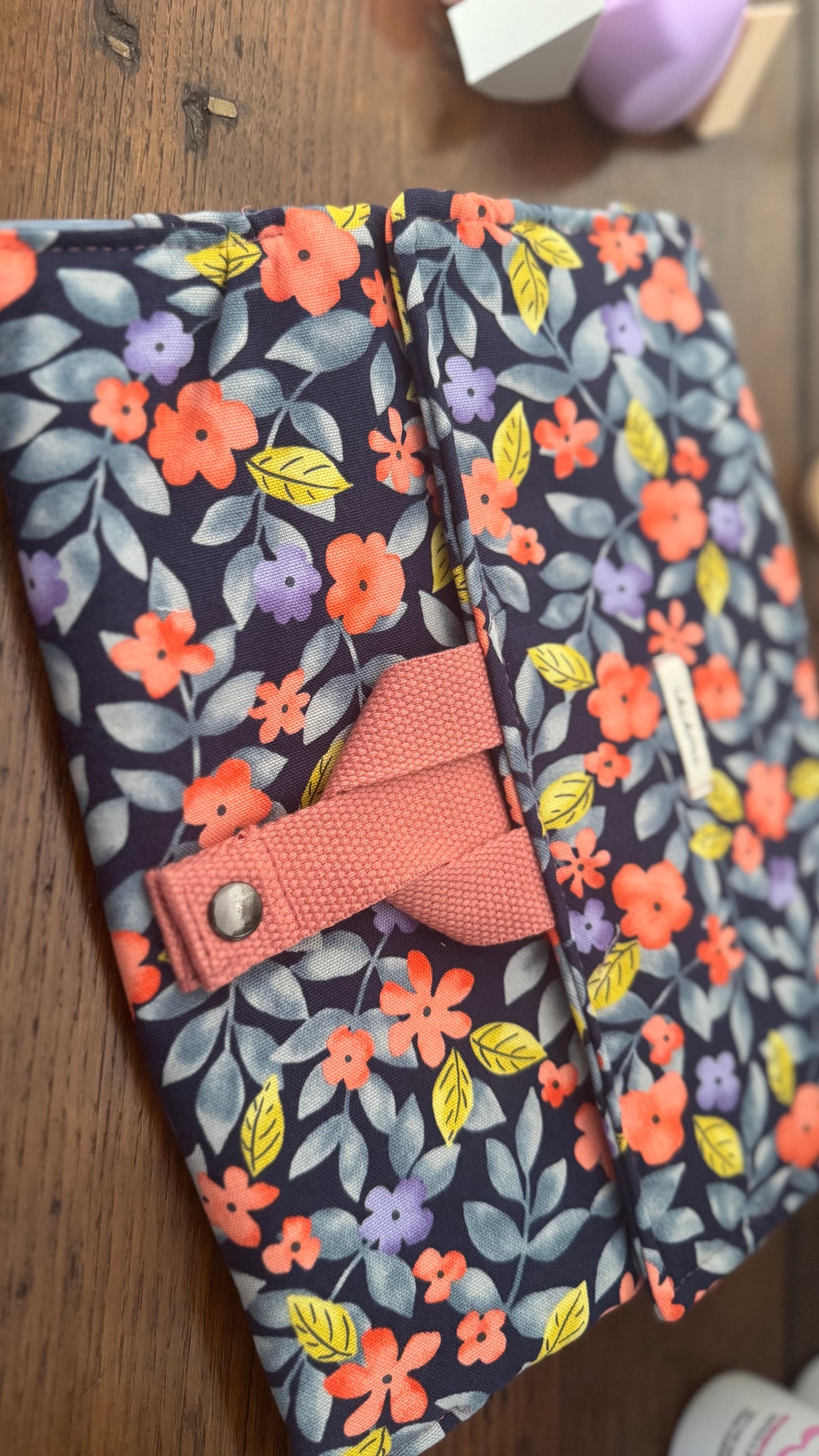 Beauty Burrito MAXI- Fiori Arancio Blue (HANBOK)
