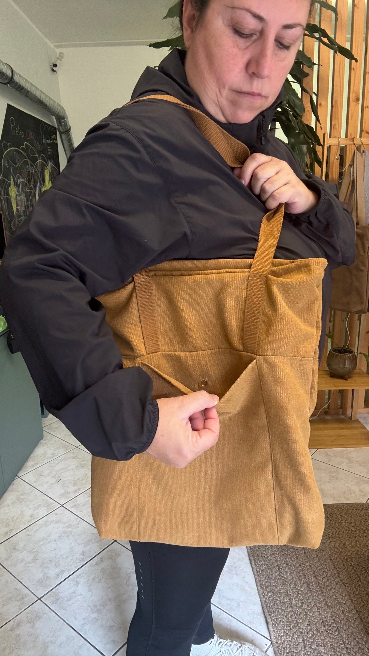Tote Bag Tamalito - Curry /  Gingko Light