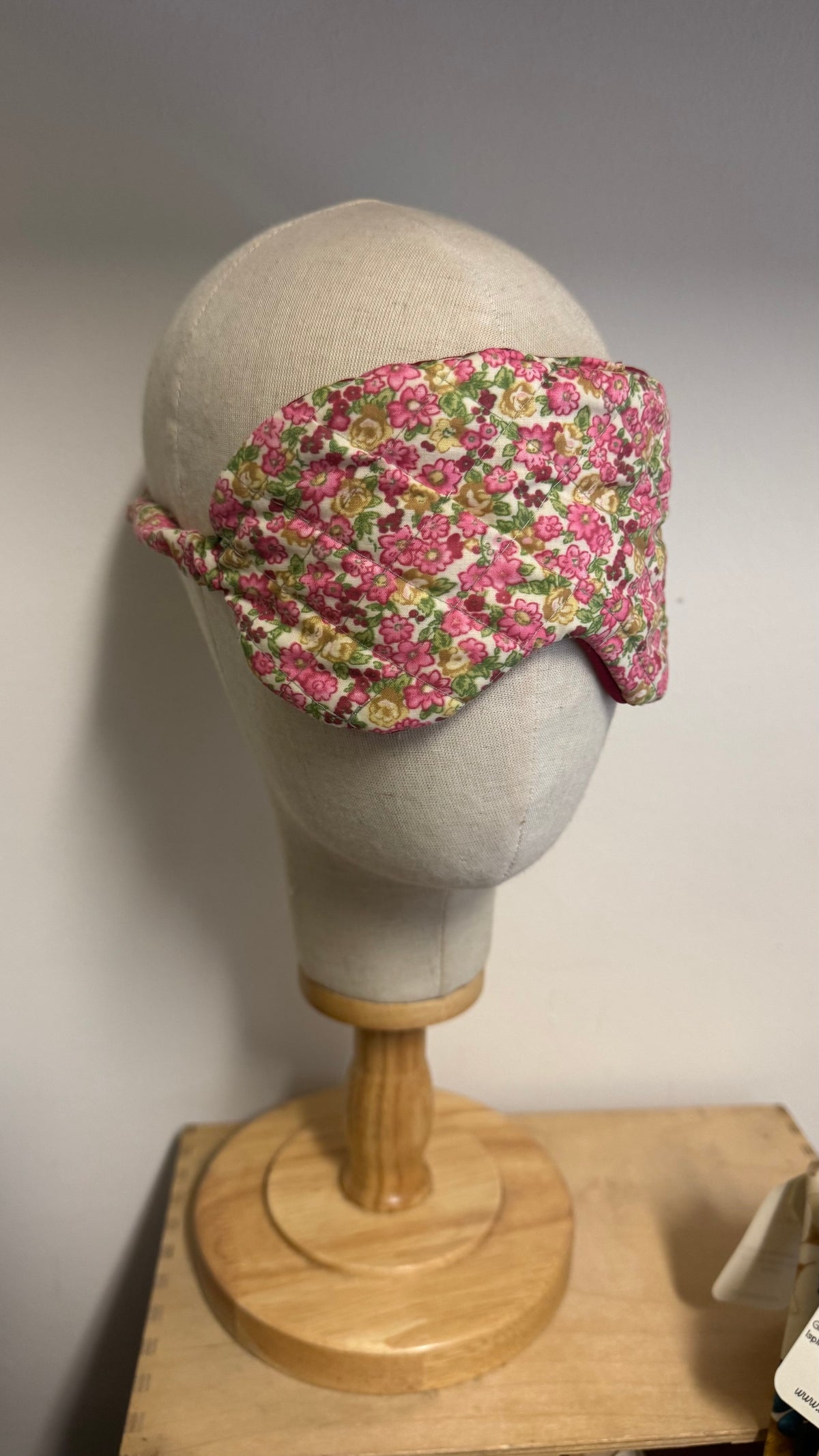 Nuvola (sleep mask) - Fiori Rosa e Verde (Hanbok)