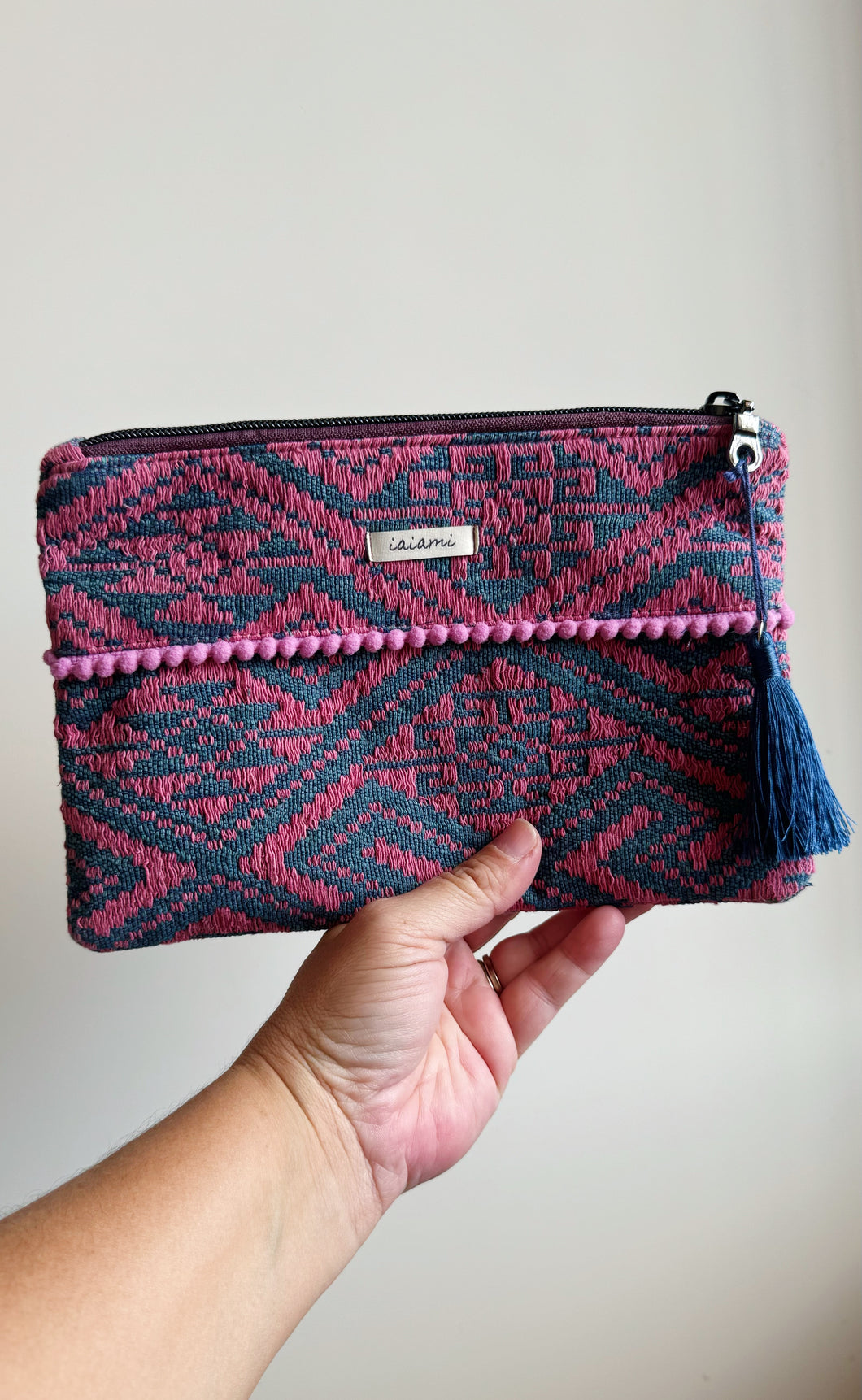 Pochette Midi - Geometrica malva