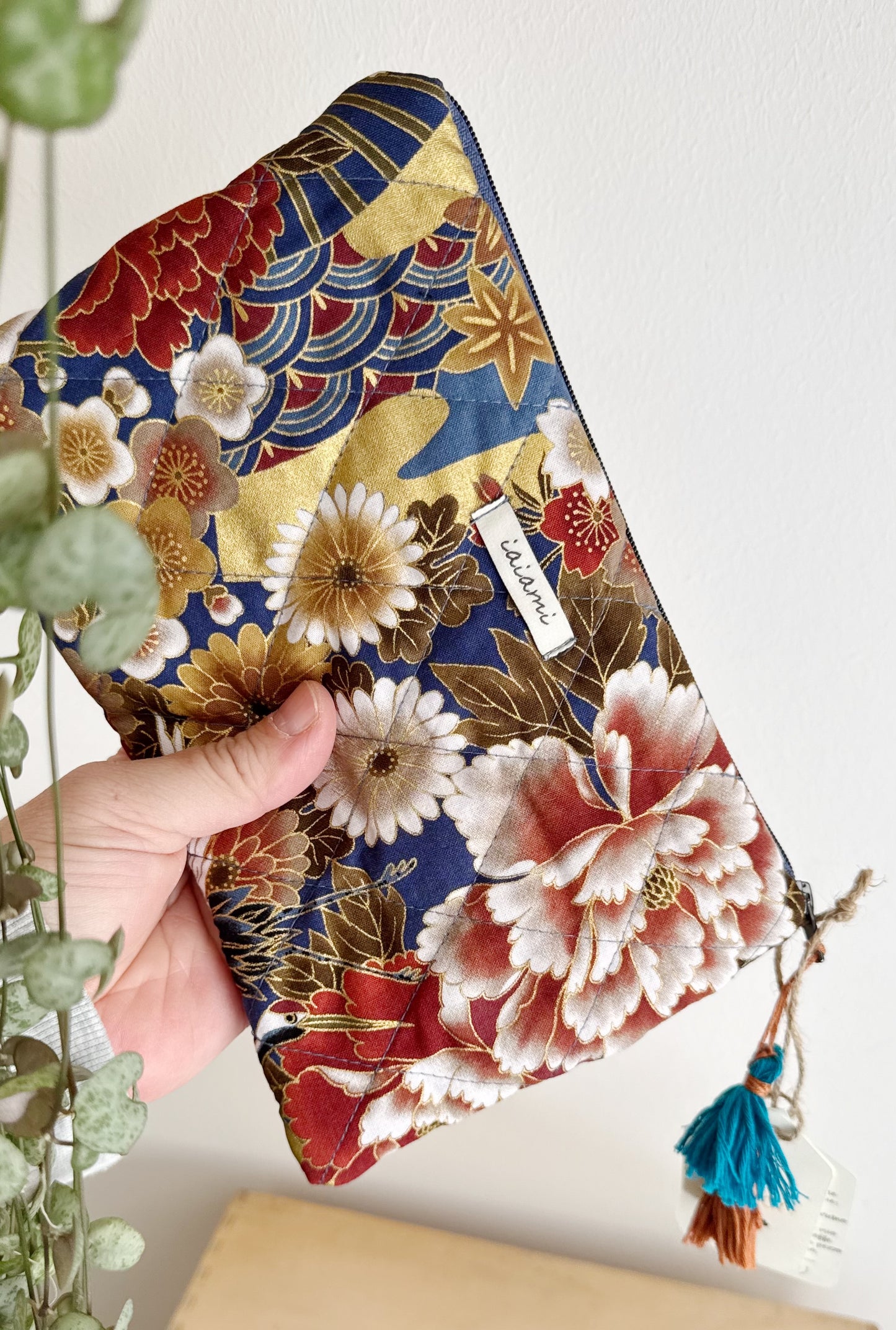 Pochette trapuntata - Blue Airone (Nippori)