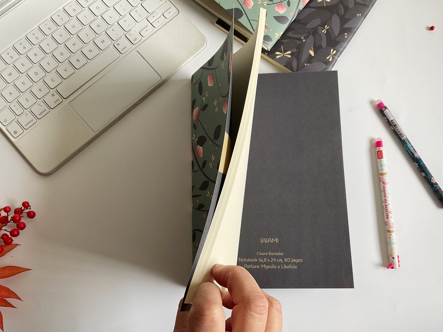 Quaderno Maxi - Magnolie e Libellule