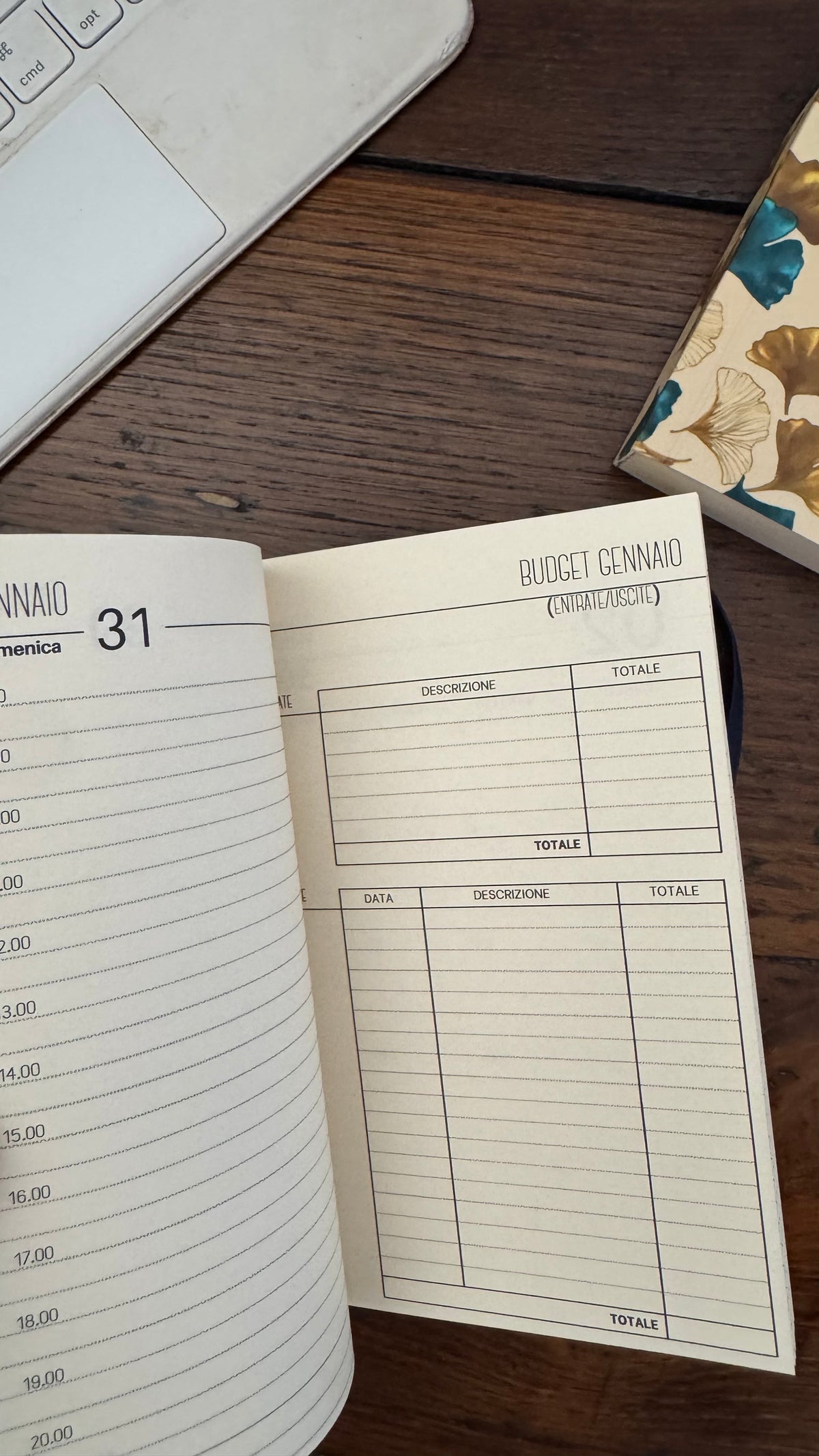 Agenda giornaliera - Gingko light
