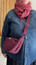 Carica l'immagine nel visualizzatore di Gallery, Moon Bag - Bordeaux/Airone (Nippori)
