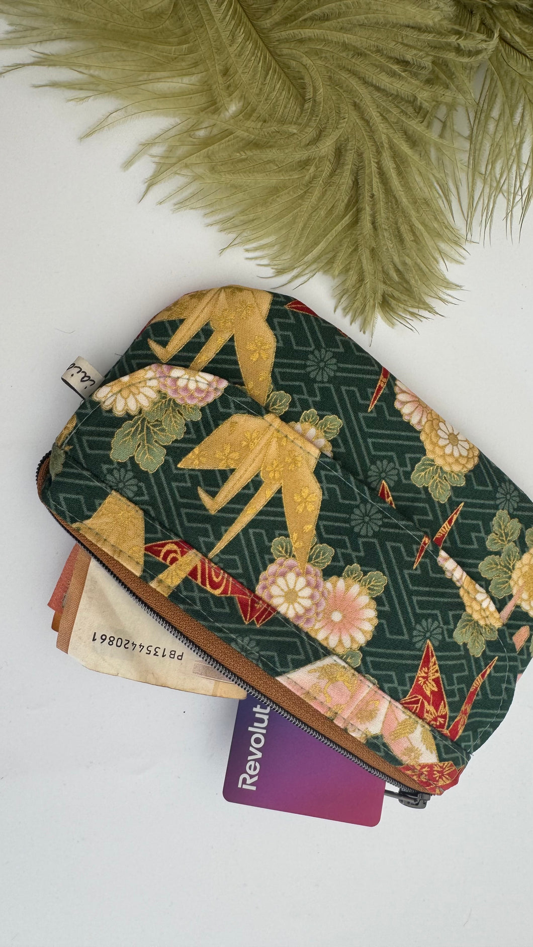 Pocket Pochette (Maxi)  con tasca - origami (Nippori)