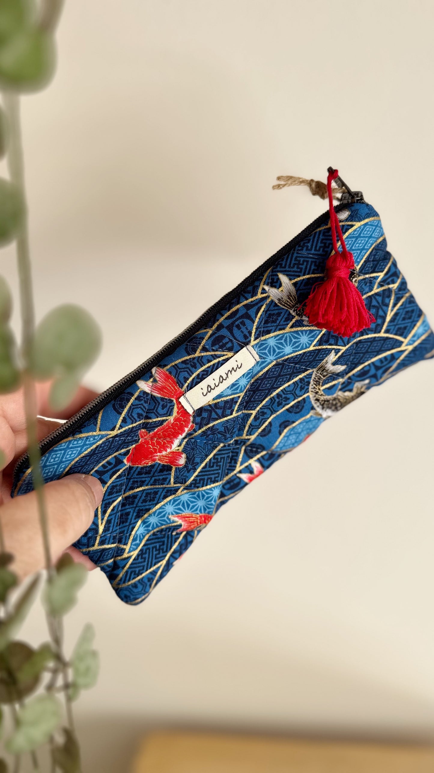 Astuccio trapuntato (Porta occhiali) - Carpe (Nippori)