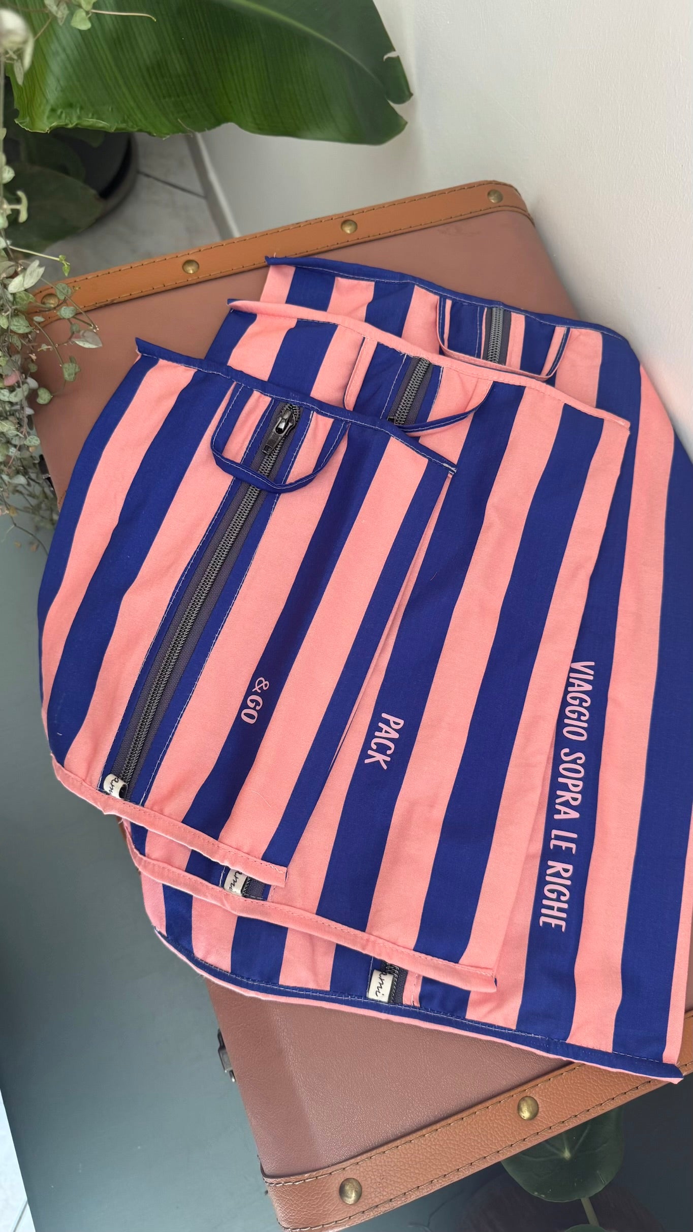 Pack & Go (Travel organizer) - Set Lisbona (Stripes)