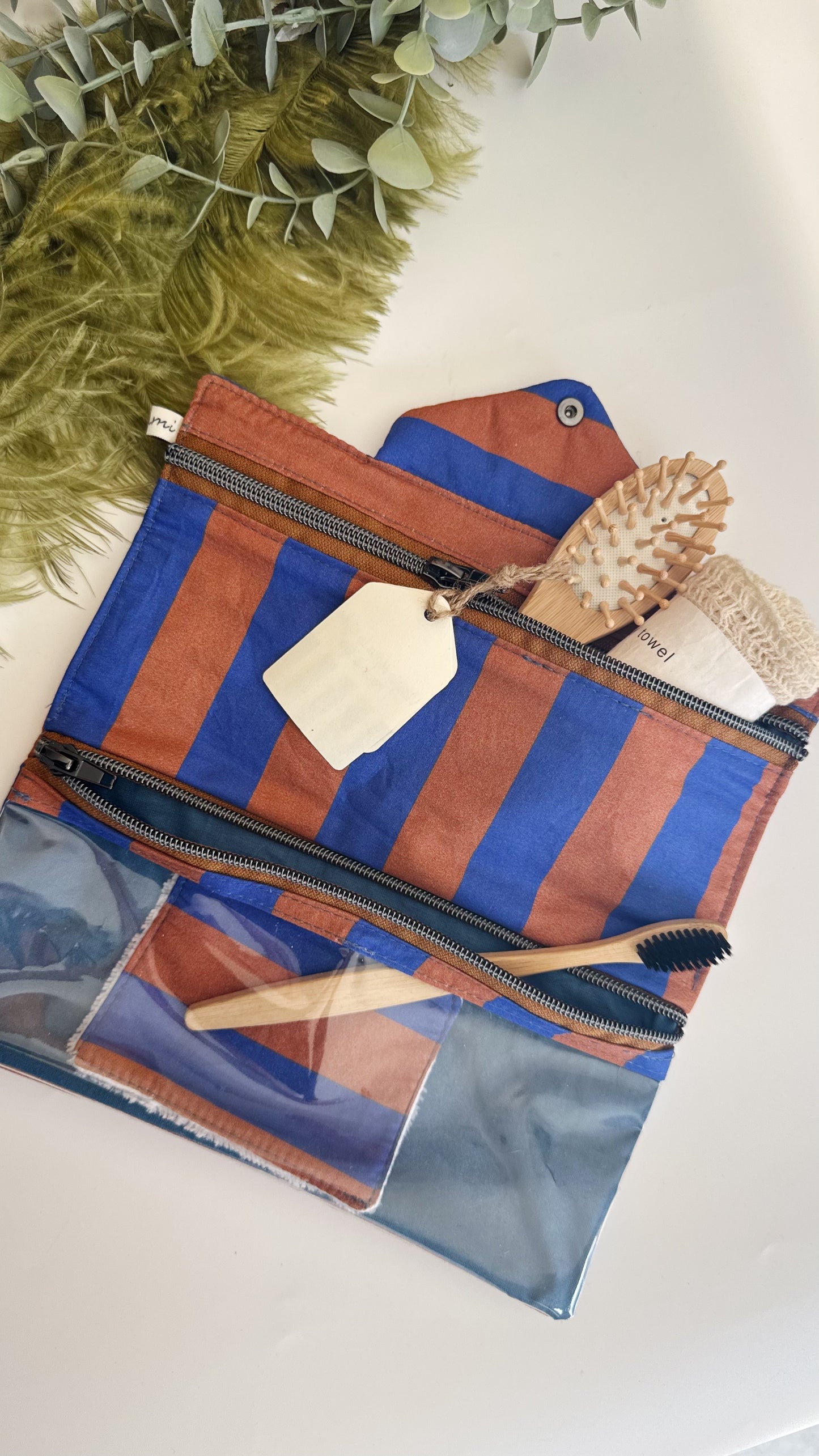 Beauty Burrito - Cammello & Indaco (Stripes)