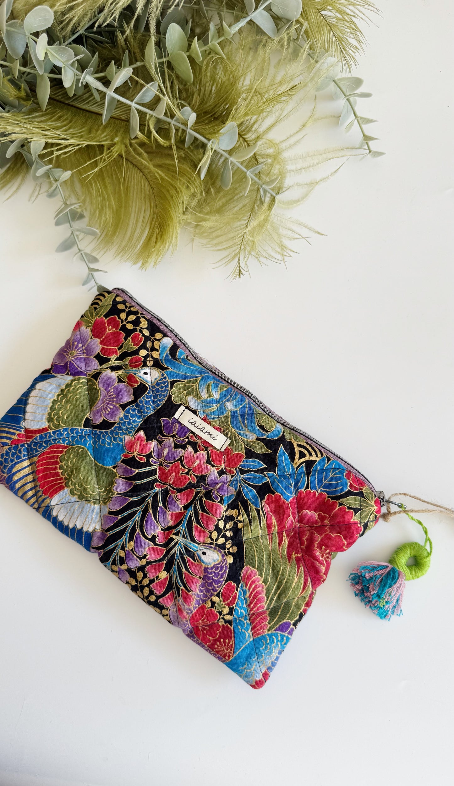 Pochette trapuntata - Pavone 3 (Nippori)