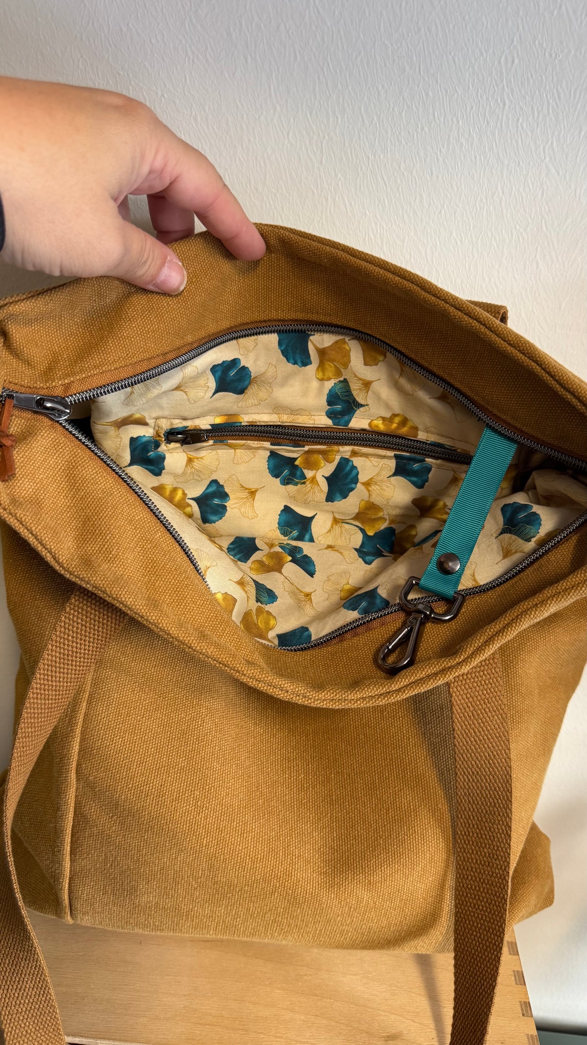 Tote Bag Tamalito - Curry /  Gingko Light