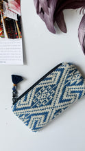 Load image into Gallery viewer, Pochette Mini - Geometrica blue double face
