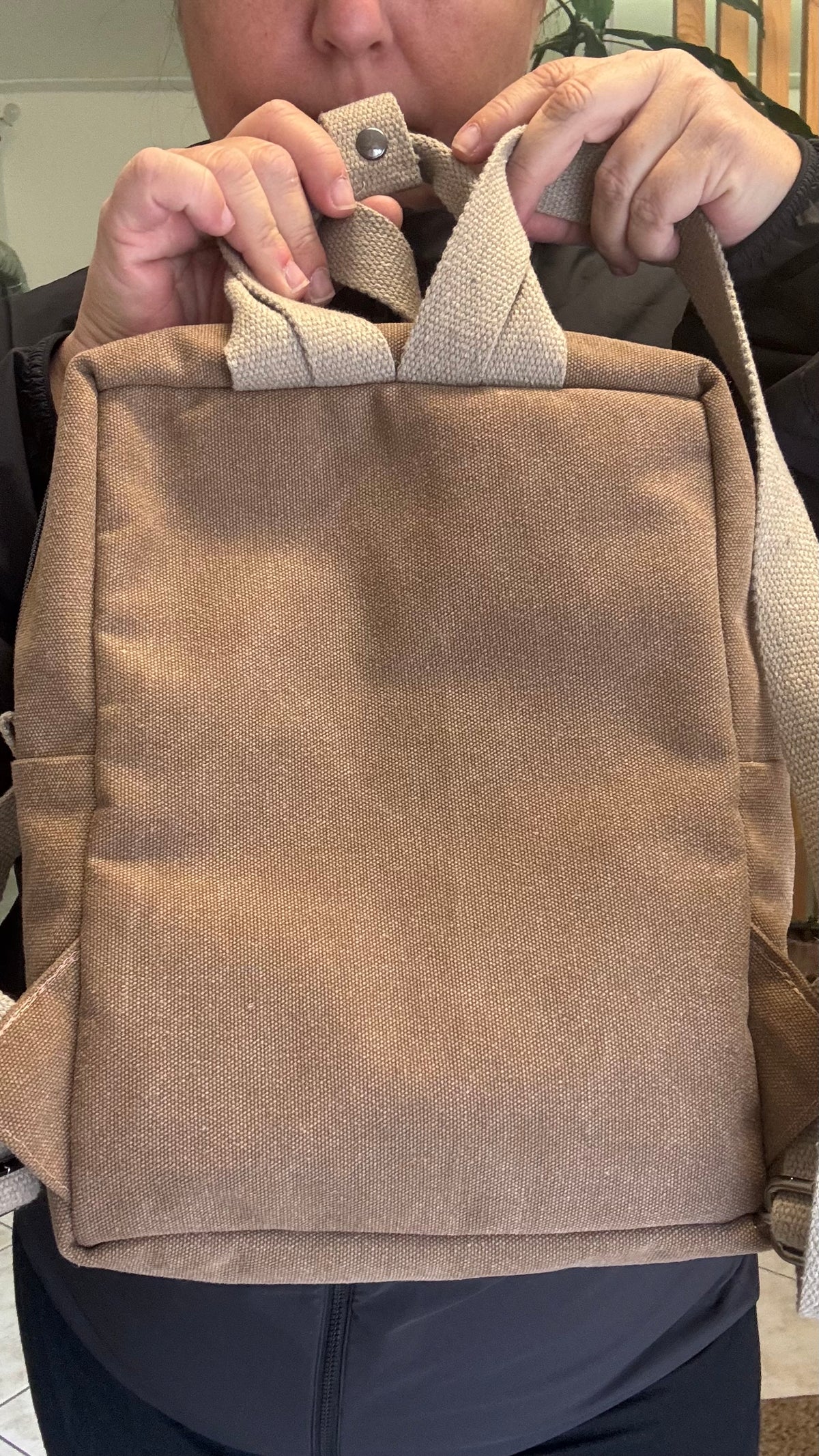 Zaino Tamalito (mini) - Tortora/Foglie (Hanbok)