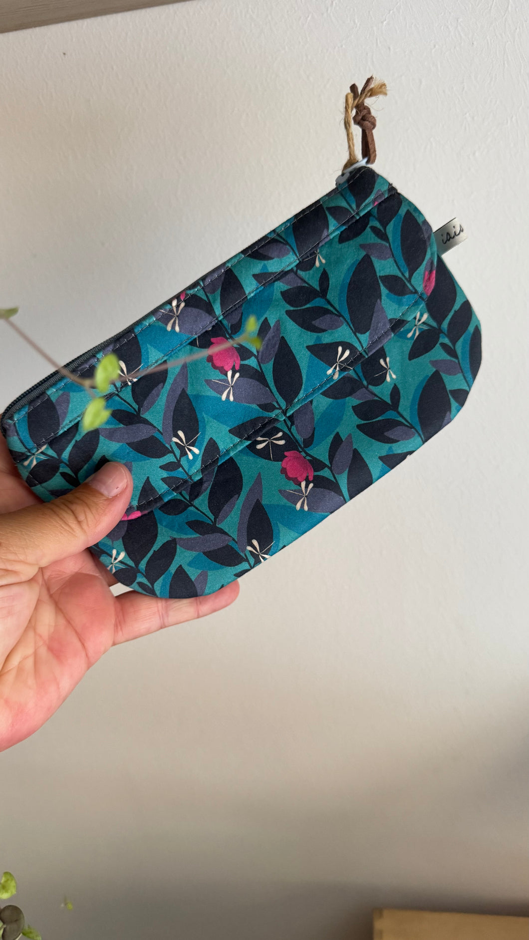 Pocket Pochette (Maxi)  con tasca - Libellule Turchese