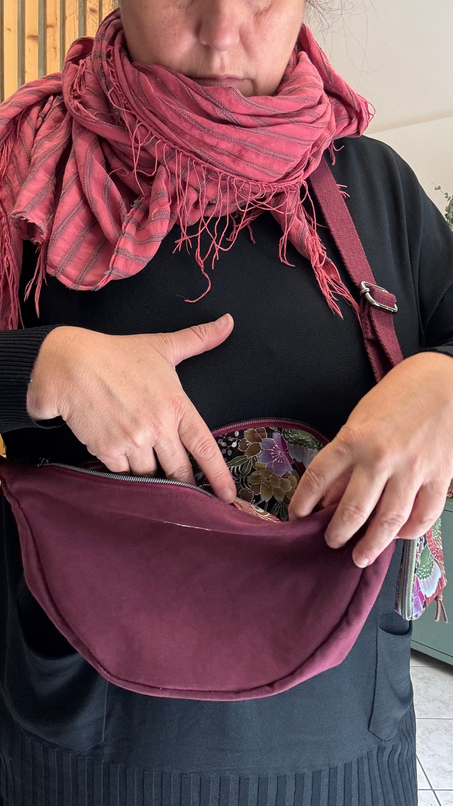 Moon Bag - Bordeaux/Airone (Nippori)