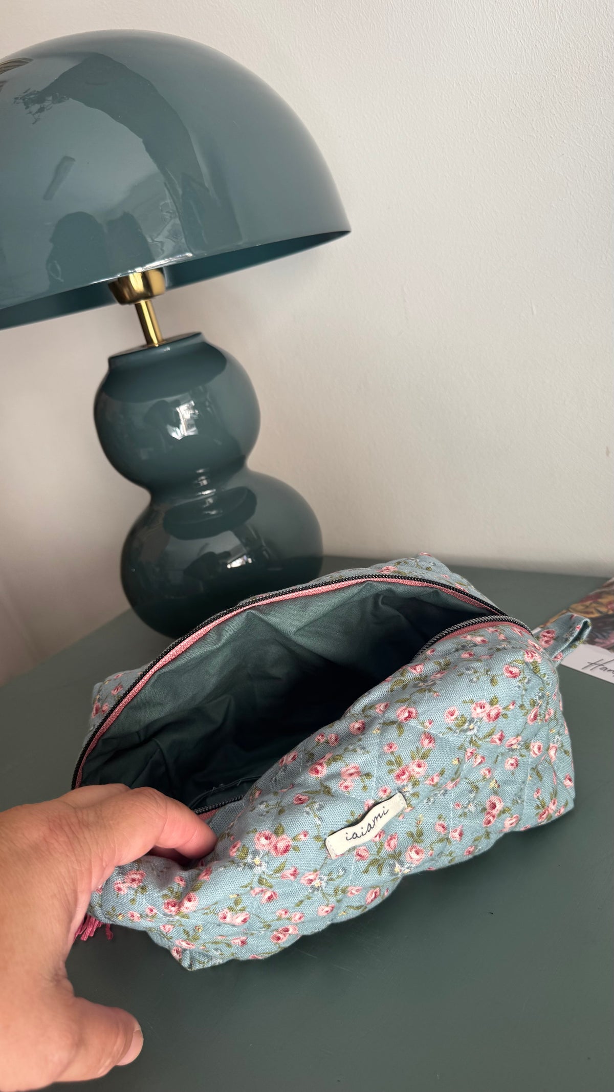 Cubotto trapuntato - Fiorellini Azzurro (Hanbok)