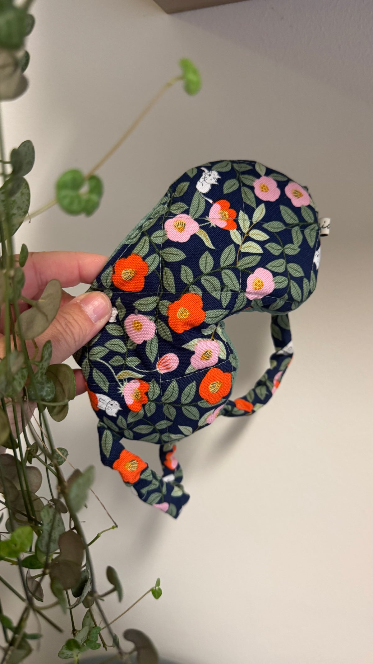 Nuvola (sleep mask) - Fiori Arancio Gattini (Hanbok)