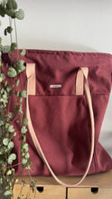 Load image into Gallery viewer, Tote Bag Tamalito - Rosa acceso /Rosa &amp; violetto (Stripes)
