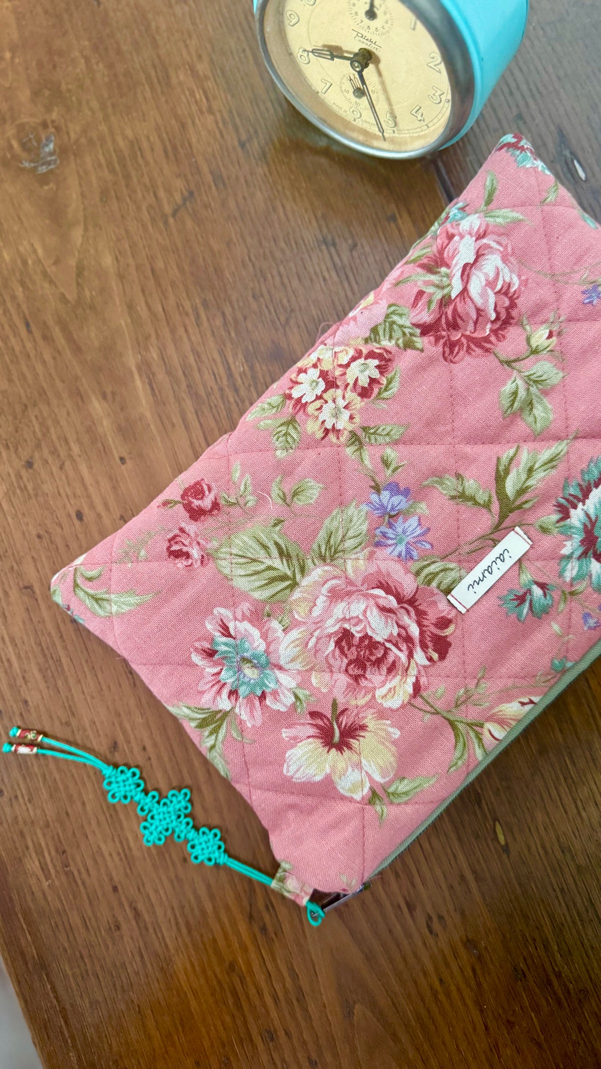 Pochette trapuntata Maxi - Rose con Maedeup nodino coreano(Hanbok) (Copia)