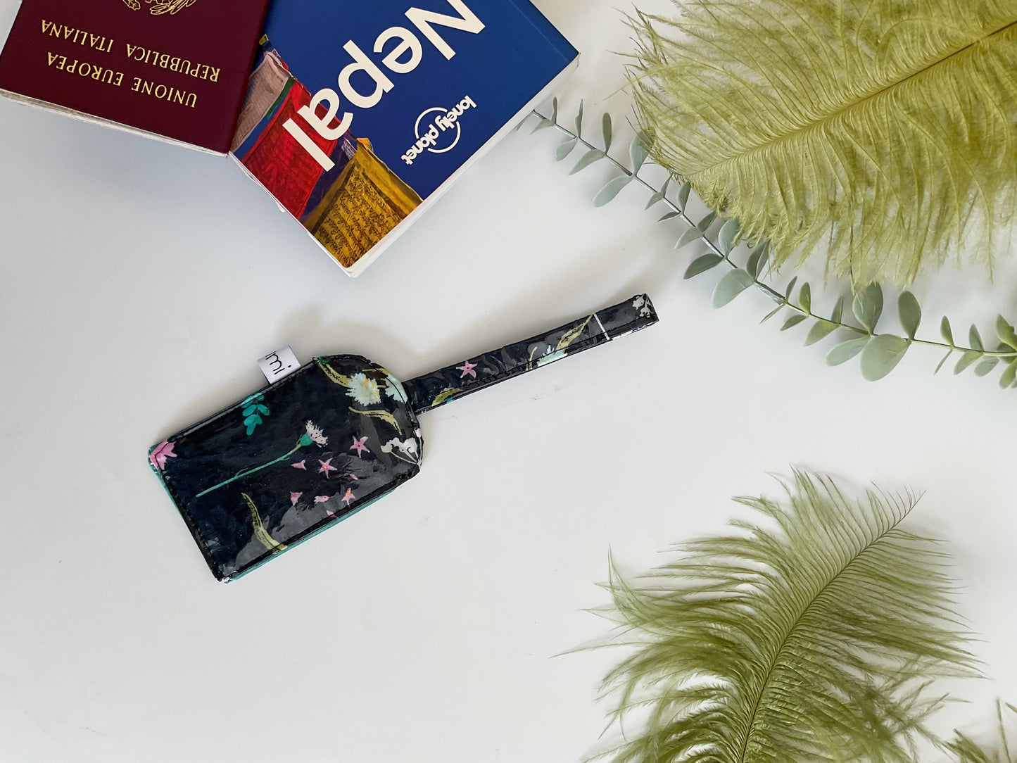 TAG VALIGIA - Spezie in fiore blue